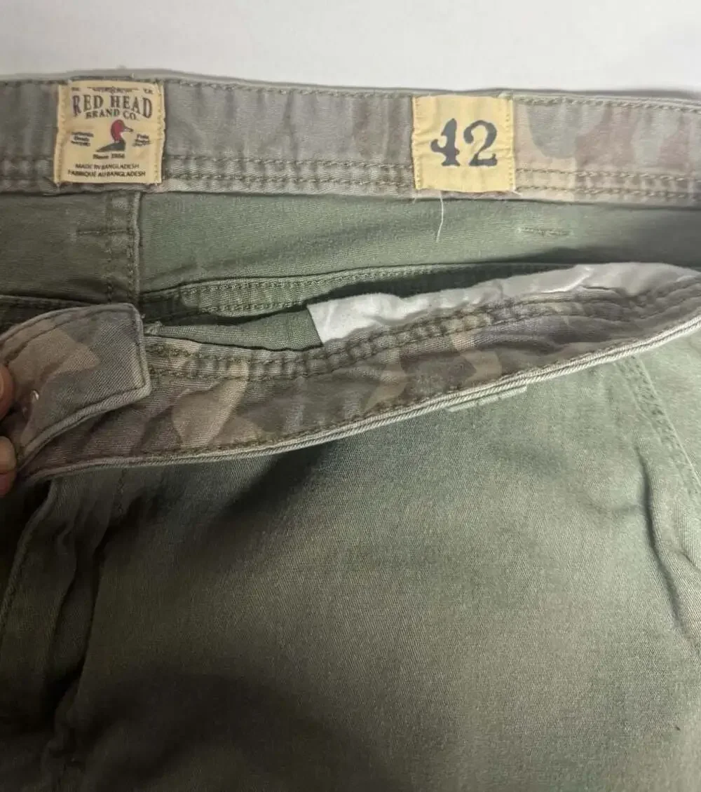 RedHead Brand Co Olive Green Cotton Cargo Shorts Men's Size 42